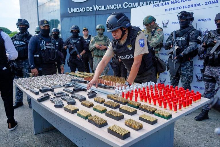 Ecuadorian president offers carte blanche to police and military after attack kills 22 in Guayaquil