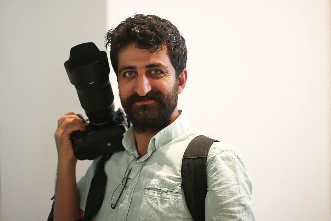 An undated photo shows AFP photographer Yasin Akgül at the Istanbul Museum of Modern Art.