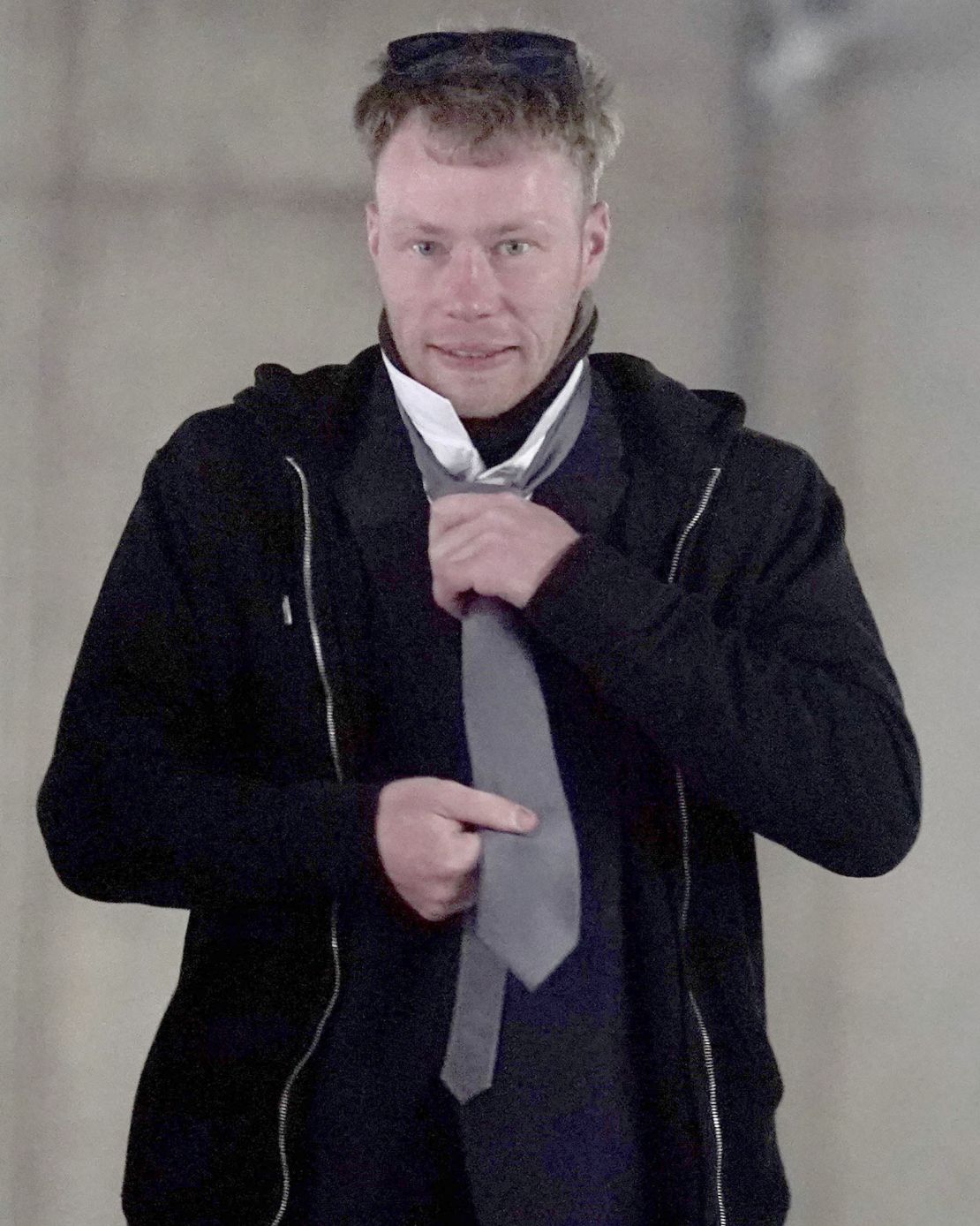 Adam Carruthers arrives at Newcastle Crown Court.