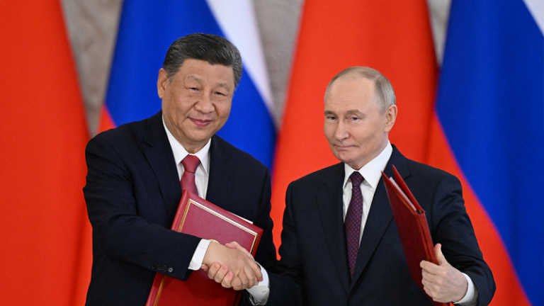 Xi stands with Putin against ‘international bullying’ amid Trump trade war