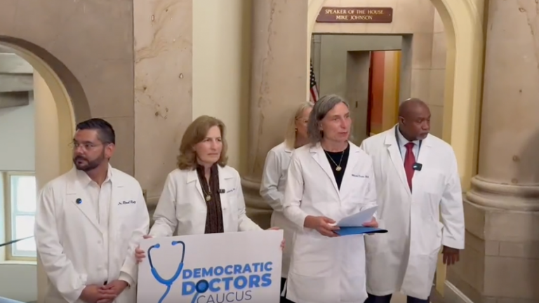 Democratic doctors’ protest against Trump’s ‘beautiful bill’ derailed by flood of US Capitol tourists