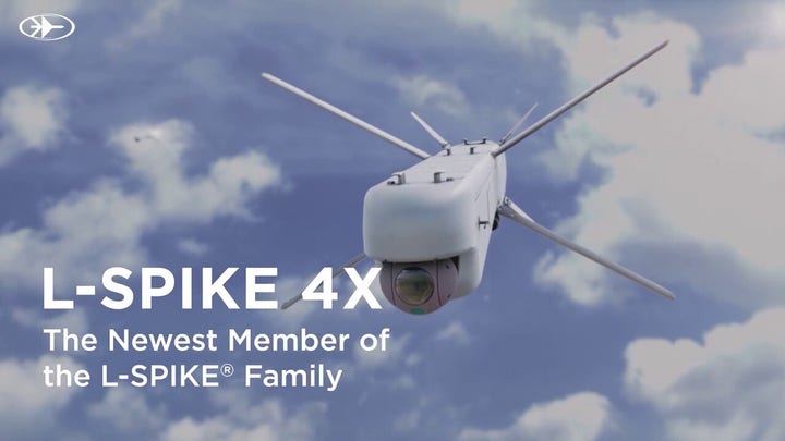 Rafael unveils L-Spike 4X, its new high-speed, rocket-powered loitering munition