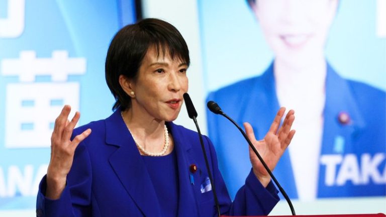 Japan poised for first female prime minister after ruling party elects Sanae Takaichi as new leader